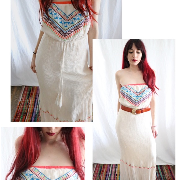 mexican style maxi dress